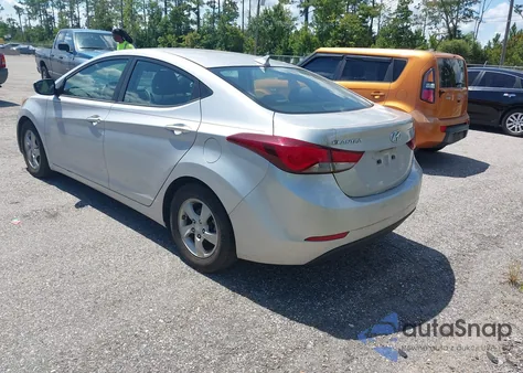 2015 Hyundai Elantra Se из США, поврежденный, VIN KMHDH4AE3FU378774
